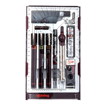 German rotring red ring needle pen set can be refilled with ink needle pen masters large set hook pen hand-painted design construction engineering professional drawing pen drawing tool art student stationery