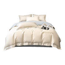 Xinjiang long-staple cotton pure cotton quilt cover single piece 150x200x230 cotton quilt cover sheet bed four-piece set 1 5 meters