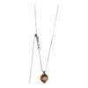 Light luxury set natural crystal ring silver crystal necklace