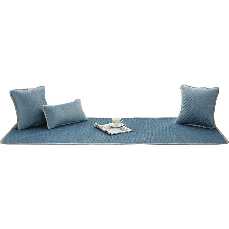 Bay window mat, non-slip blanket, all-season plush window sill