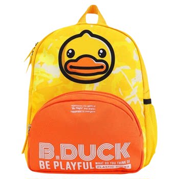 B.Duck Little Yellow Duck Kidsren's Backpack Kindergarten Girls Cartoon School Bag Primary School Student Backpack Lightweight Large Capacity
