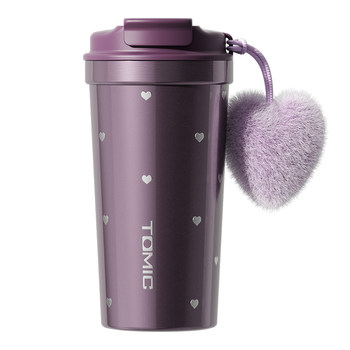 Tomic special engraved pure titanium coffee cup female high-looking thermal insulation titanium cup birthday gift
