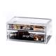 Transparent plastic desktop lipstick cosmetic storage box