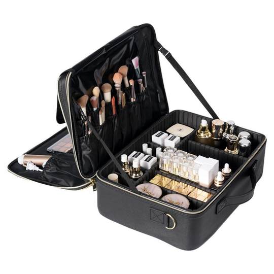 Bolsa de cosméticos, caja de herramientas de tatuaje de belleza de gran capacidad de tres capas