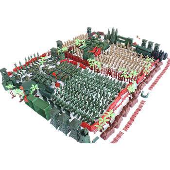 Soldier tank big set plastic little man