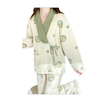 Jingqi Air Cotton Postpartum Clothing Autumn and Winter Postpartum Pure Maternity Pajamas Women Spring and Autumn Breastfeeding Home Clothing Cotton