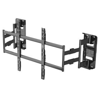 Kaloqi tv mount avoids the socket and does not block the subwoofer