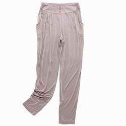 Double-sided knitted heavyweight silk harem pants mulberry silk versatile elastic small feet casual pants fat mm slimming women's pants