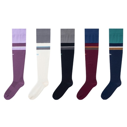 上森运动压力袜跑步小腿袜压缩袜飞机袜户外徒步登山袜过膝长筒袜