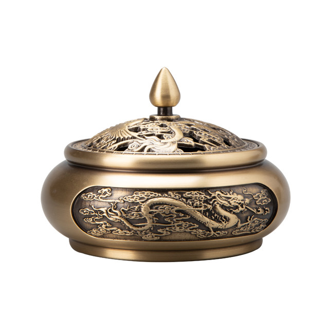 Nanjue incense burner comes with 2 pieces of incense fireproof cotton and copper incense inserts