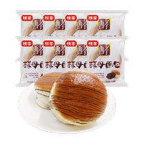 (顺丰)桃李巧克力味酵母面包早餐休闲点心吐司600g×1箱