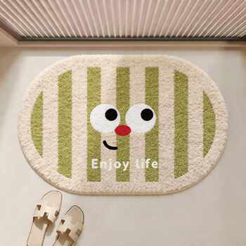 Bathroom floor mat 2026 new bathroom non-slip mat household foot mat toilet bathroom door water-absorbent quick-drying carpet