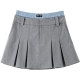 BANANA BABY2025 new miu double waist pleated short skirt women's fashion splicing skirt