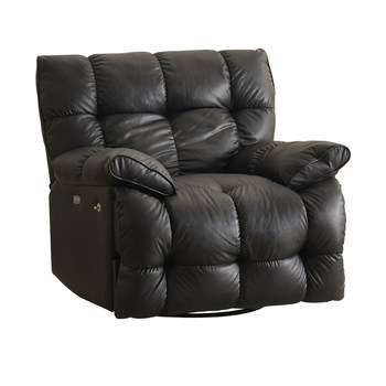 First layer cowhide single-person electric multi-function massage first-class space sofa cabin lazy sofa lying or sleeping rocking chair