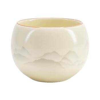 Ink jiangshan ru kiln master cup ເຕະບານດ່ຽວ