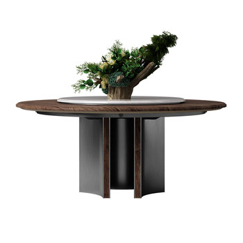 North american black walnut solid wood dining table large flat layer