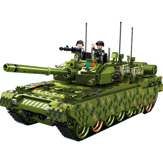 Giant tank car assembly toy for boys