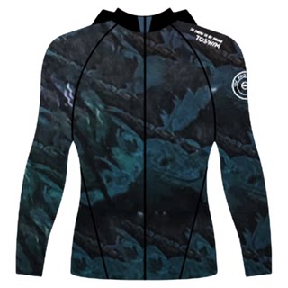 TOSWIM男士长袖泳衣泳裤套装2025新款成人海边冲浪潜水防晒游泳衣