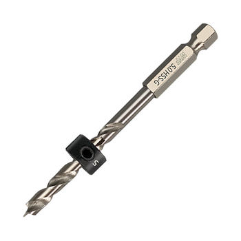 Woyi wooden board positioning drilling and reaming drill bit can be limited