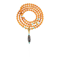 Potala Palace Cultural and Creative Beeswax 108 Rosary Beads Bracelet for Men and Women Multi-circle Bracelet Bead Tray Play