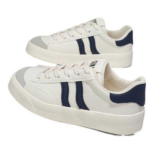 Semir旗舰店德训鞋女款春秋季帆布小白鞋ins百搭休闲运动鞋板鞋女