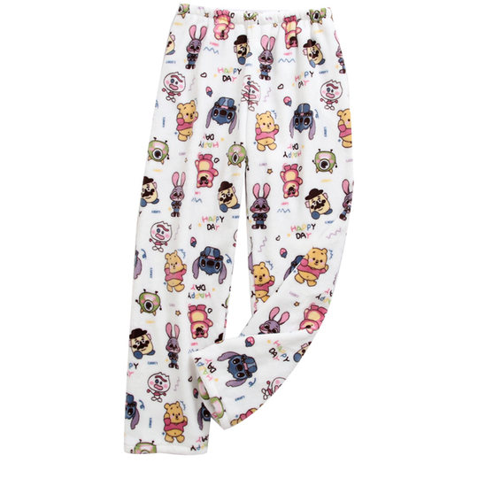 Increase coral velvet loose fairy warm pants in autumn and winter