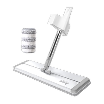 Meiya aluminum alloy flat mop 42cm household hand-washable one-mop clean dry and wet dual-use large lazy mop