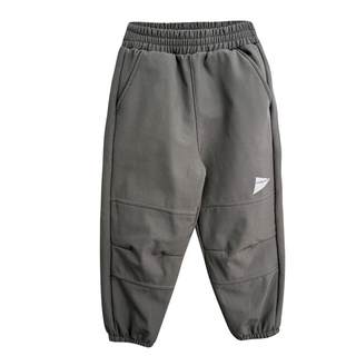 Vonbonkids冬季三防软壳裤防风防水儿童冲锋裤加厚加绒保暖运动裤