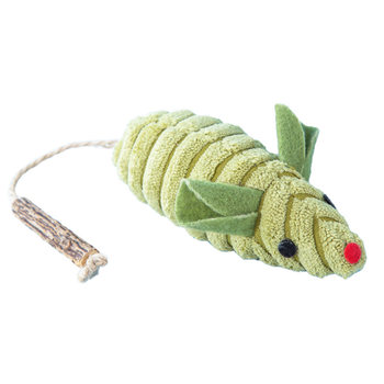 Cat Toy Mint Mouse Simulation Cat Funny Stick ເມົາສ໌ປອມ Bite-Resistant Wooden Polygonum Supplies Collection