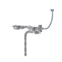 Ceramic laundry pool sewer pipe complete set of horizontal high-position space-saving kitchen sink basin sink drainage