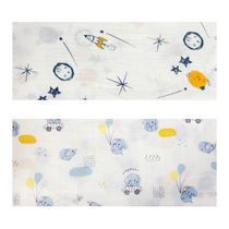 Baby bamboo cotton single-layer gauze blanket summer childrens bath towel newborn swaddling blanket ultra-thin baby outing blanket
