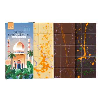 Dubai-Style Chocolate Pure Cocoa Butter Snacks Holiday Gift Pistachio Butter Filling Internet-Famous Crispy Pastry