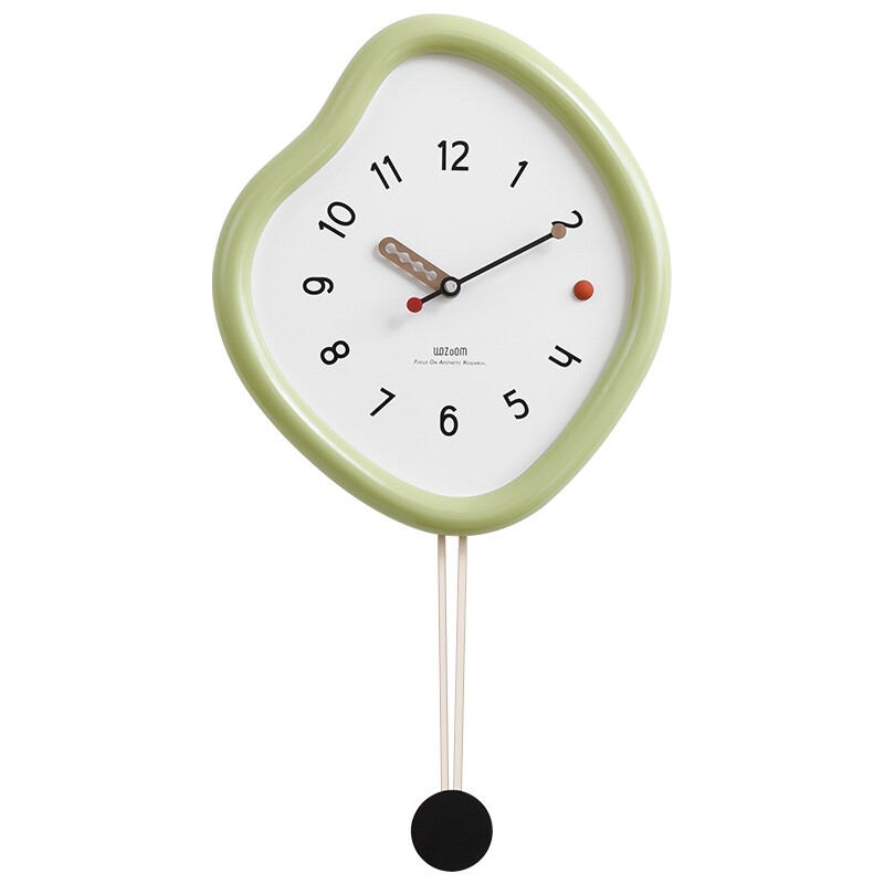 Good-looking fashionable wall clock that saves white walls