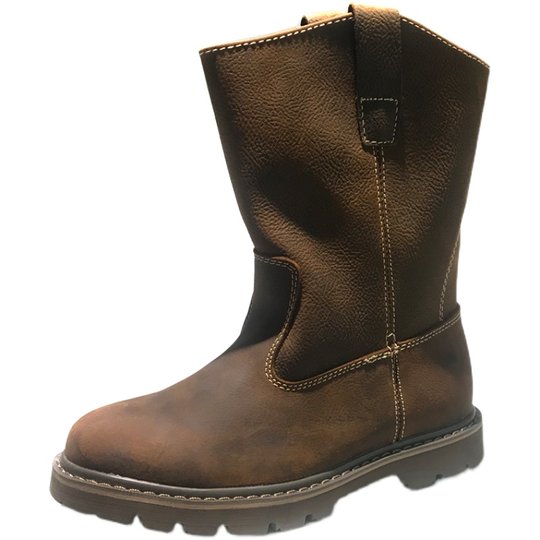 Водонепроницаемые теплые высокие кожаные сапоги из натуральной кожи в стиле ретро