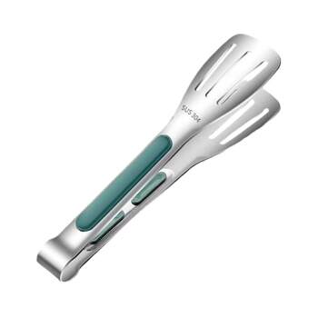 Thickened stainless steel food tongs barbecue sub