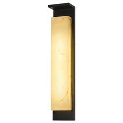 Modern simple solar outdoor wall lamp villa door outdoor waterproof induction imitation marble terrace long wall lamp