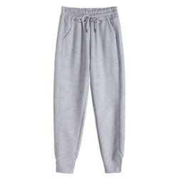 Loose legged gray sweatpants for women spring and autumn thin sweatpants 2024 new summer casual pants for small people