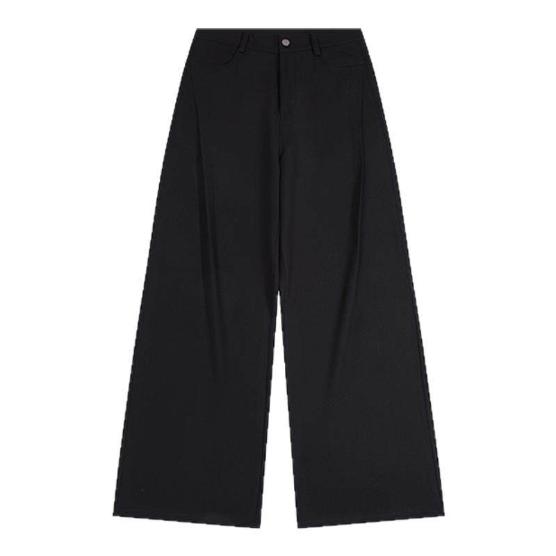 RAPPEYE loose draped straight wide-leg suit pants