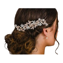 Amazon Bridal Wedding Dress Hairpin Korean Pearl Rhinestone Bridal Hair Comb Hairpin