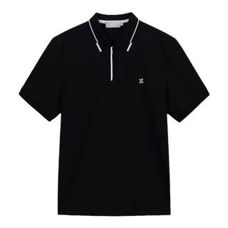 ZIOZIA商务短袖polo衫2024夏季青年纯色时尚休闲上衣男 ZTA22361C