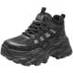 Belle thick-soled high-top dad shoes for women winter new cotton shoes plus velvet casual sports shoes E6N1DDD5