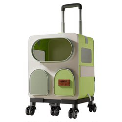 Cat Carrier Portable Large Capacity Breathable Cat Backpack Pet Trolley Box Cat Walking Backpack Pet Trolley Box