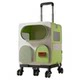 Portable cat bag for outings, large capacity breathable cat backpack, pet trolley box, walking cat backpack, pet trolley box
