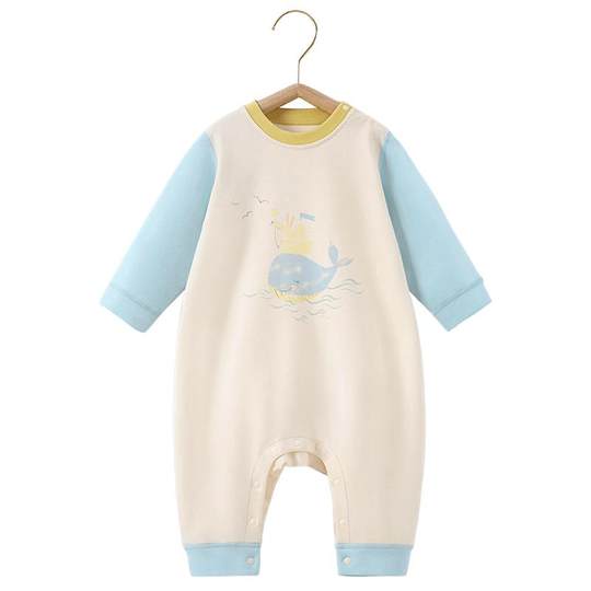 [特价清仓]贝肽斯儿童睡衣秋冬款宝宝纯棉家居服套装男女童连体衣