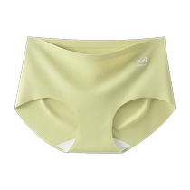 Catman Seamless Underwear Girls Pure Cotton Antibacterial Crotch 2024 New Summer Ice Silk Thin Large Size Triangle Shorts