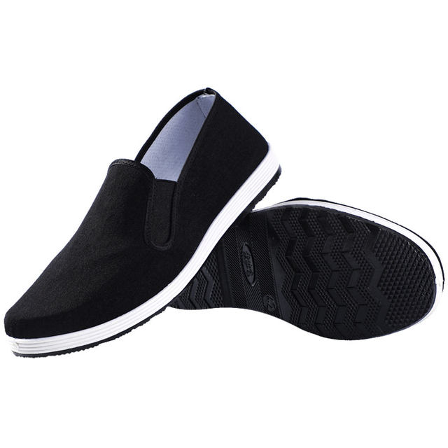 Extra thick tire-soled cloth shoes, breathable, wear-resistant and puncture-resistant black shoes