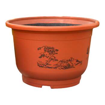 Large Thickened Resin Flower Pot, Imitation Ceramic, for Home Use, Suitable for Planting Fruit Trees, Balcony Green Plants, Hanging Plants, Succulents, and Flowers