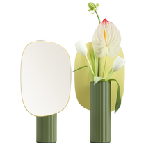 MUID makeup mirror creative decoration bedroom ins style ornaments vase integrated dressing table beauty mirror home