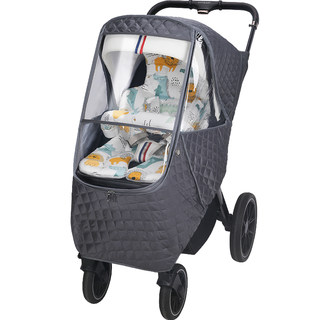 婴儿车防风罩小宝宝推车挡风被斗篷冬季儿童车保暖防雨罩通用冬天