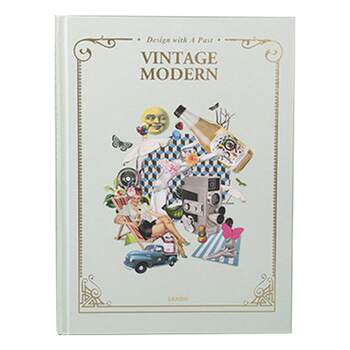 English Original Version Retro Is Trendy Poster Graphic Advertising Logo Design Retro Style Graphic Design Materials Pattern Materials Tutorial Books Vintage Modern Design with a Past